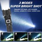 Rechargeable 1300 Lumen Waterproof Flashlight Set