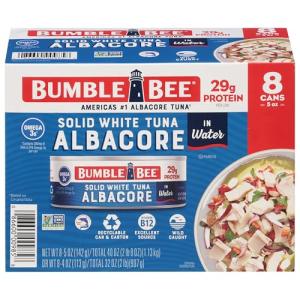 Bumble Bee White Albacore Tuna, 5 Oz, 8 Pack