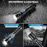 Super Bright Rechargeable Tactical Flashlight, 990000LM