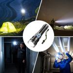 Super Bright Rechargeable Tactical Flashlight, 990000LM