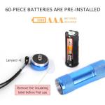 20-Pack Aluminum 6-LED Flashlights with Lanyards