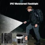 Goreit Rechargeable Flashlight: 200000 Lumens, IP67 Waterproof