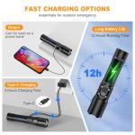 High Lumens Rechargeable Tactical Flashlight for Camping