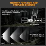 High Lumens Rechargeable Tactical Flashlight for Camping