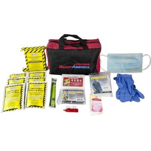 Emergency Kit with First Aid, Food, Blanket, Go-Bag