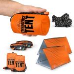 2-Person Emergency Survival Tent with Paracord Bracelets