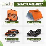 2-Person Emergency Survival Tent with Paracord Bracelets