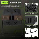 Outdoor Dual Chamber Compost Bin - Black
