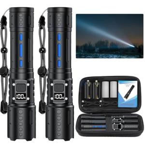 Super Bright Rechargeable Tactical Flashlight - 50000LM