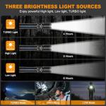 Super Bright Rechargeable Tactical Flashlight - 50000LM