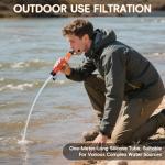 Lormandy Personal Straw Water Filter for Emergencies