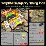 Compact Emergency Fishing Kit for Outdoor Survival