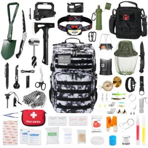 Skywod Survival Gear Set: First Aid & Backpack