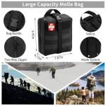 144-Piece Emergency Survival Kit with Molle Pouch
