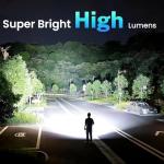 TrixHub 2-Pack Super Bright Rechargeable Flashlights