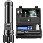 Goreit Rechargeable Flashlight: 200000 Lumens, IP67 Waterproof
