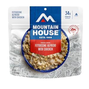 Mountain House Fettuccine Alfredo with Chicken | Freeze Dried Meal | 2-Servings