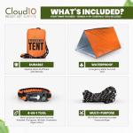 Lightweight 2-Person Survival Tent with Paracord Bracelets