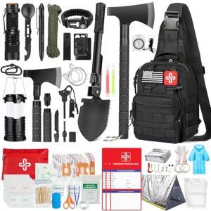 All-in-One Survival Kit with Tent, Axe & Bag