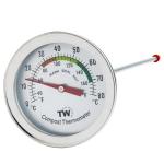 Stainless Steel Compost Thermometer - Dial & Probe