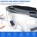 6 Pack ANSI Z87.1 Safety Goggles: Eye Protection