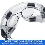 6 Pack ANSI Z87.1 Safety Goggles: Eye Protection