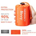 Emergency Sleeping Bag: Waterproof Thermal Bivy Sack