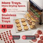 Magic Mill Pro Food Dehydrator | 7 Trays | Jerky, Treats, Herb, Meat, Fruit