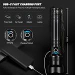 Super Bright 990,000 Lumens Rechargeable LED Flashlight