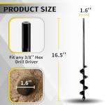 Planting Drill Bit - Bulbs & Holes Digging Tool