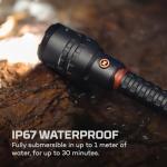 NEBO 12000 Rechargeable Waterproof Flashlight with Zoom