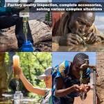 Lormandy Portable Straw Water Filter for Emergencies