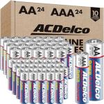 ACDelco 48-Pack AA and AAA Batteries: 10-Year Shelf Life