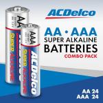 ACDelco 48-Pack AA and AAA Batteries: 10-Year Shelf Life