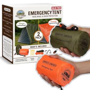 Mylar Emergency Tent for 2 - Waterproof & Ultralight