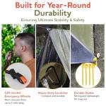 Mylar Emergency Tent for 2 - Waterproof & Ultralight