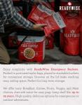 ReadyWise Survival Meals Bucket: Chicken, Beef, Pork, Rice
