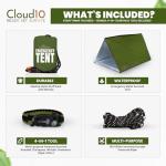 Lightweight 2-Person Survival Tent with Paracord Bracelets