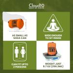 Lightweight 2-Person Survival Tent with Paracord Bracelets