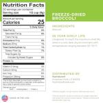 Nutristore Freeze Dried Broccoli | Long-Term Emergency Veggie
