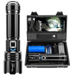 Goreit Rechargeable Flashlight: 200000 Lumens, IP67 Waterproof