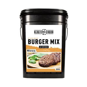 Emergency Black Bean Burger Mix: 60 Servings, 25-Year Shelf Life