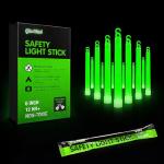 12 Ultra Bright Emergency Glow Sticks - Green
