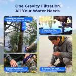 6L Gravity Water Filter: Versatile Camping Purifier
