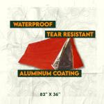 Outdoor Emergency Tube Tent with Steel Pegs