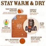 Ultra-Durable Emergency Blankets [4-Pack] Waterproof Outdoor Survival