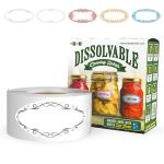 Dissolvable Canning Labels for Jars - Removable Stickers