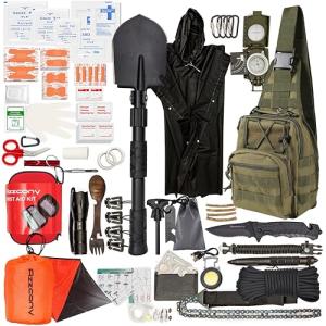 250 PCS Emergency Survival First Aid Kit with Tourniquet