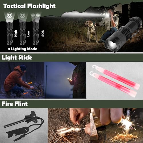 320 PCS Survival Kits First Aid: Tactical Molle Pouch