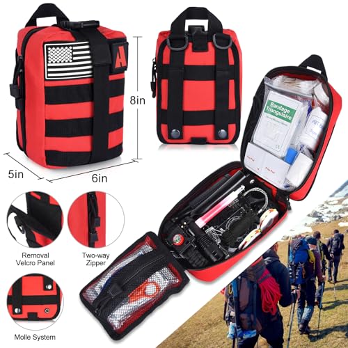 257 Piece Professional Survival Gear Emergency Kit for Outdoor